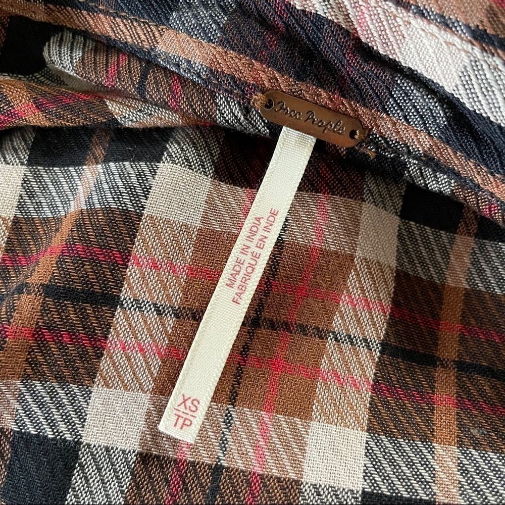Free People plaid western sequin shirt - Picture 3 of 7
